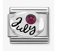 Nomination CLASSIC Silvershine Symbols July Ruby Birthstone Charm 330505/07