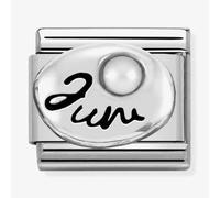 Nomination CLASSIC Silvershine Symbols June Pearl Birthstone Charm 330505/06
