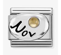 Nomination CLASSIC Silvershine Symbols November Citrine Birthstone Charm 330505/11