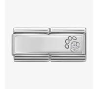 Nomination Silver shine Double Paw Print Charm