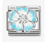 Nomination Blue Flower Charm