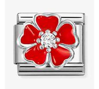 Nomination Red Flower Charm