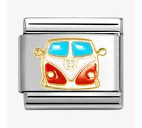 Nomination CLASSIC Stainless Steel 18ct Yellow Gold Camper Van Charm 030285/67