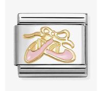 Nomination Gold Pink Dance Shoes Charm