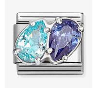 Nomination Classic Two Tone Blue Teardrop Charm 330329/18