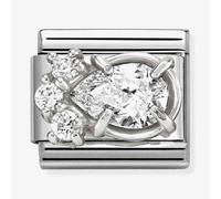 Nomination Silver White CZ Drop Charm