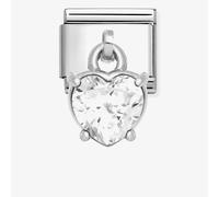 Nomination CLASSIC White Heart Dangle Charm 331812/12