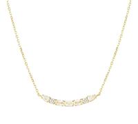 Nomination Colour Wave Aurora CZ Gold Tone Necklace 3 x 0.3cm, 38-44cm