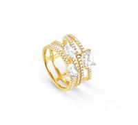 Nomination Colour Wave Gold Crystal Ring Size 54