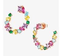 Nomination Colour Wave Multi-Coloured Hoop Earrings 149803/026