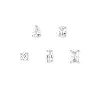 Nomination Colour Wave Silver Crystal Earring Set - Silver