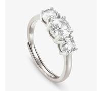 Nomination Colour Wave Sterling Silver 3 Stone Adjustable Ring 149815/001 (L1/2-Q)