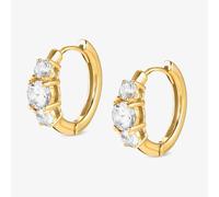 Nomination Colour Wave Yellow Gold Sterling Silver Hoop Earrings 149822/012