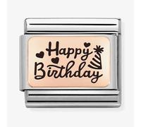 Nomination Composable CLASSIC Plates Happy Birthday Charm 430111/11