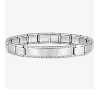 Nomination Composable CLASSIC Trendsetter Silver Tone Cubic Zirconia Bracelet 021137/001