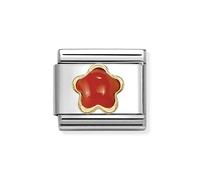 Nomination Coral Red Flower Charm