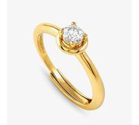 Nomination Cosmic Love Gold Plated Cubic Zirconia Round Adjustable Ring 241700/054