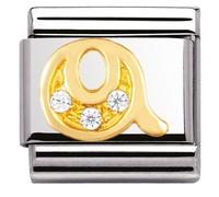 Nominations Composable Classic Letters Gold Cubic Zirconia Q Link 030301/17