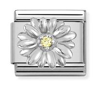 Nomination CZ Daisy Silver Charm