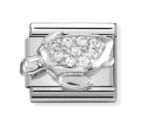 Nomination CZ Turtle Silver Shine Charm