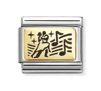 Nomination Dancing Couple Yellow Gold Charm