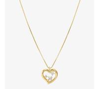Nomination Gold Dreams Beats White CZ Heart Necklace