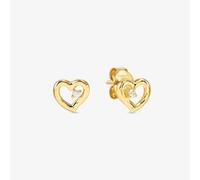 Nomination Dreams Beats Gold Open Heart Stud Earrings 242603/006