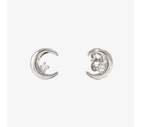 Nomination Silver Dream Beats Moon White CZ Earrings
