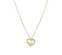Nomination Dreams Beats CZ Heart Gold Tone Necklace 1 x 1.1cm, 38-44cm
