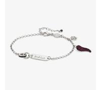 Nomination Easychic Silver Black & Red Cubic Zirconia Good Luck Bracelet 147901/045