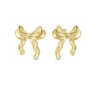 Nomination Ecclettica Bow Gold Tone Stud Earrings 2.1 x 2.3cm
