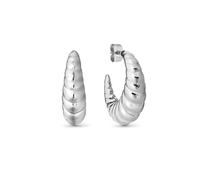 Nomination Ecclettica Croissant Textured Hoop Earrings 25mm