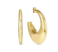 Nomination Ecclettica Drop Hoop Medium Gold Tone Hoop Earrings 40mm