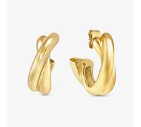 Nomination Ecclettica Gold Cross Over Hoop Earrings 134316/012