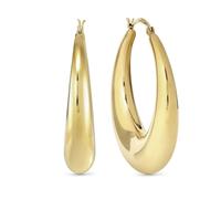 Nomination Ecclettica Large Gold Tone Hoop Earrings 48mm
