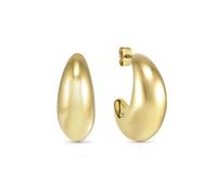 Nomination Ecclettica Moon Shape Large Gold Tone Hoop Earrings 27mm