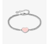 Nomination Emosfere Silver Pink Enamel Ball Bead Bracelet 134200/006