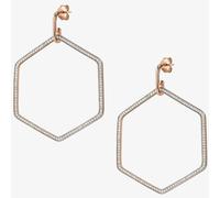 Nomination Emozioni Sterling Silver Cubic Zirconia Big Hexagon Earrings 147805/001