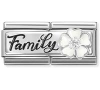 Nomination CLASSIC Silvershine Double Link Flower Family Charm 330734/17