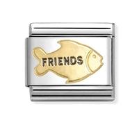 Nomination Fish Friends Yellow Gold Charm