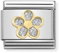 Nomination Flower Glitter Charm