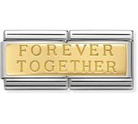 Nomination Forever Together Double Plate Charm - Stainless Steel