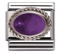 Nomination Framed Amethyst Stone Charm