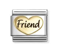 Nomination Gold Friends Heart Charm