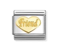 Nomination Gold Friend Heart Charm