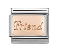 Nomination CLASSIC Rose Gold Engraved Friend Charm 430108/14
