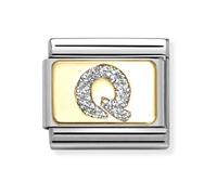 Nomination CLASSIC Silver Glitter Letter Q Charm 030291/17