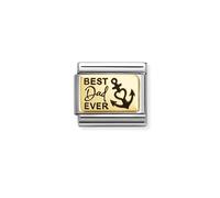 Nomination Gold Best Dad Ever Anchor Charm