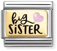 Nomination CLASSIC Gold Big Sister Charm 030289/05
