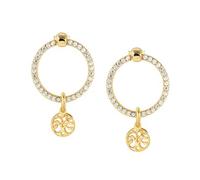 Nomination Gold Chic Crystal Tree of Life Earrings